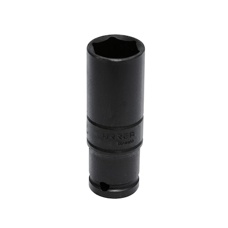 Urrea 1/2" drive 6-pt thin-wall deep impact socket 22MM 7322MD